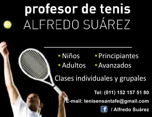 ALFREDO SUAREZ PROF. DE TENIS